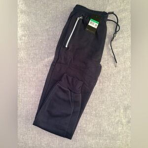 Galaxy By Harvic Black Jogger Zipper Pockets